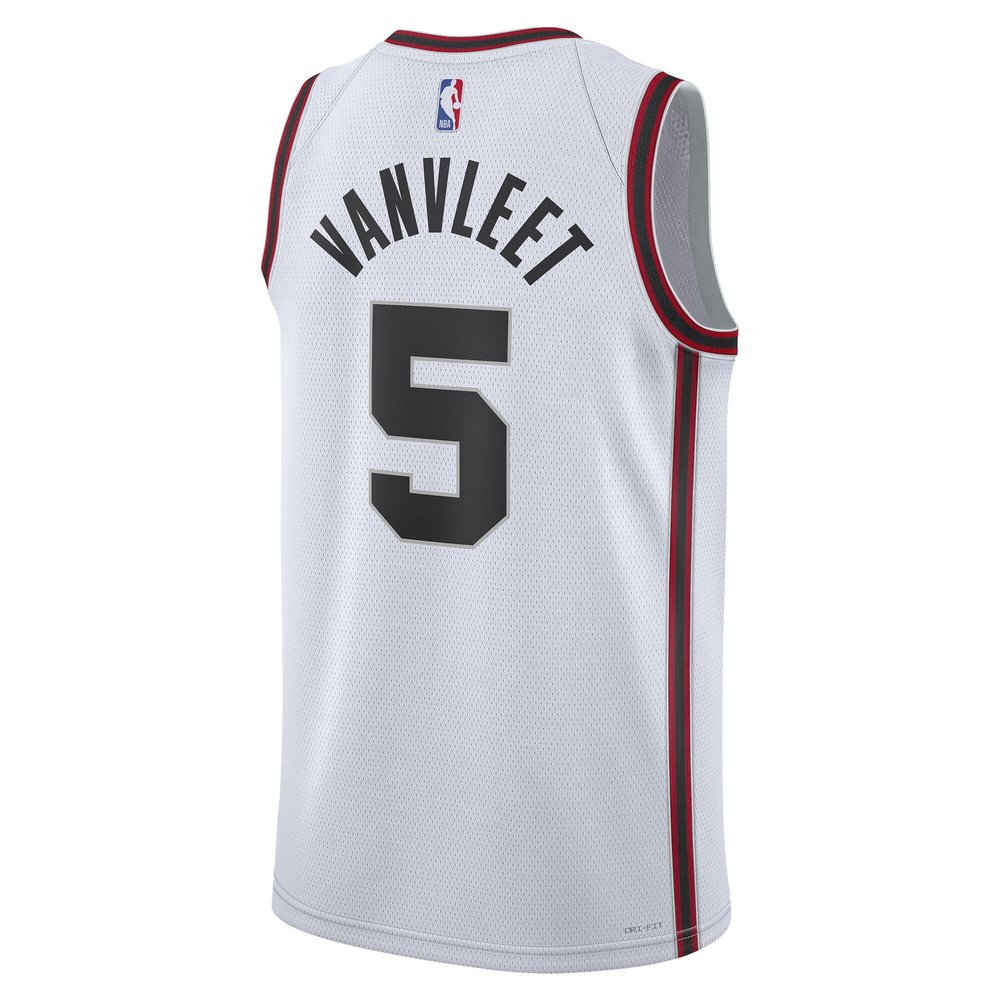Unisex Houston Rockets Fred VanVleet White 2024/25 Swingman Player Jersey - City Edition