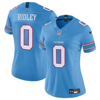 Women's Tennessee Titans #0 Calvin Ridley Light Blue F.U.S.E. Vapor Limited Stitched Football Jersey(Run Small)