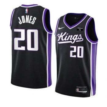 Men's Sacramento Kings #20 Colby Jones Black 2023/24 Icon Edition Swingman Stitched Basketball Jersey Men's Sacramento Kings #20 Colby Jones Black 2023/24 Icon Edition Swingman Stitched Basketball Jersey