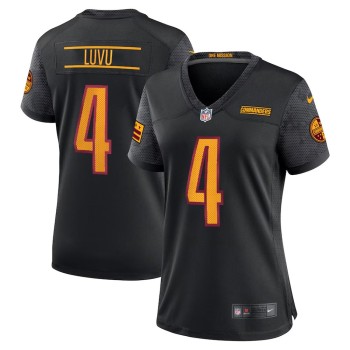 Women's #4 Frankie Luvu Black Washington Commanders Game Jersey Women's #4 Frankie Luvu Black Washington Commanders Game Jersey