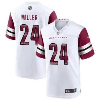 Men's Washington Commanders #24 Von Miller White 2025 F.U.S.E. Vapor Limited Stitched Football Jersey