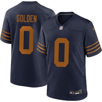 Men's Green Bay Packers #0 Matthew Golden Navy Game Player Jersey Men's Green Bay Packers #0 Matthew Golden Navy Game Player Jersey