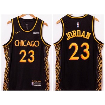 #23 Michael Jordan Black Motor City Edition 2020-21 Black Stitched Jersey #23 Michael Jordan Black Motor City Edition 2020-21 Black Stitched Jersey