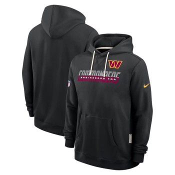 Men's Washington Commanders Black Sideline Standard Issue Top Prospect Dri-FIT Hoodie