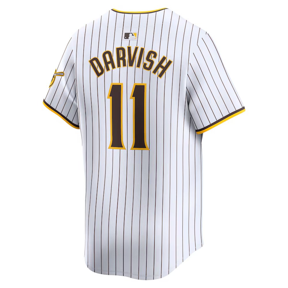 Men's San Diego Padres #11 Yu Darvish Nike White Home Limited Player Jersey Men's San Diego Padres #11 Yu Darvish Nike White Home Limited Player Jersey