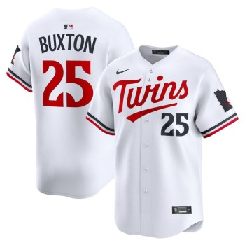 Men's Minnesota Twins #25 Byron Buxton White Home Limited Player Jersey Men's Minnesota Twins #25 Byron Buxton White Home Limited Player Jersey