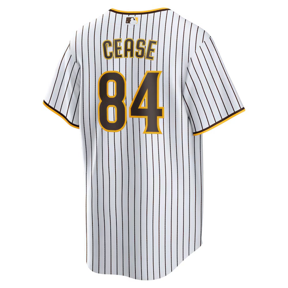 Men's San Diego Padres #84 Dylan Cease Nike White Home Replica Jersey