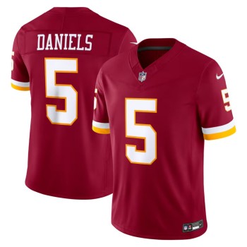 Men's Washington Commanders #5 Jayden Daniels Burgundy Vapor F.U.S.E. Sewn Down Limited Jersey Men's Washington Commanders #5 Jayden Daniels Burgundy Vapor F.U.S.E. Sewn Down Limited Jersey
