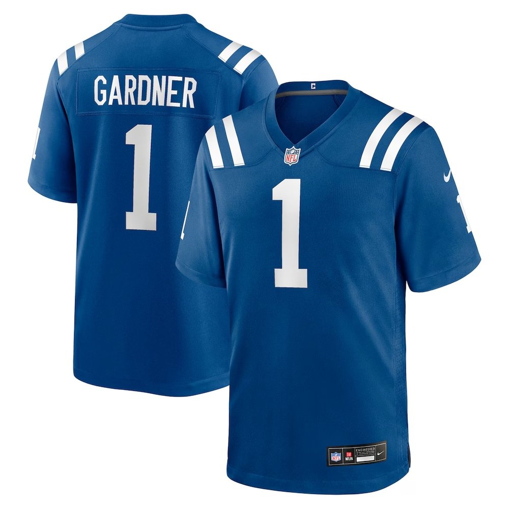 Men's Indianapolis Colts #1 Ahmad Sauce Gardner Royal Team Game Jersey Men's Indianapolis Colts #1 Ahmad Sauce Gardner Royal Team Game Jersey