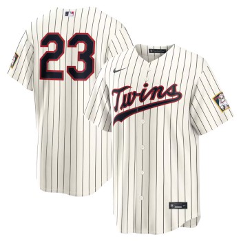 Men's Minnesota Twins #23 Royce Lewis Nike Cream 2026 Field of Dreams Stadium Jersey