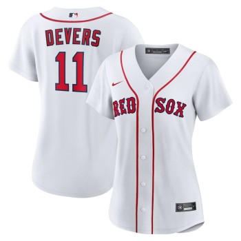 Women's Boston Red Sox #11 Rafael Devers Nike White Home Replica Player Jersey