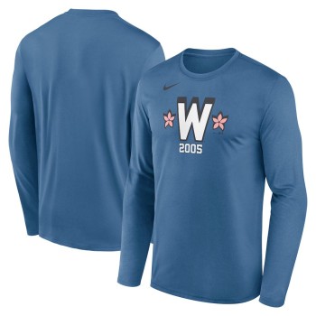 Men's Washington Nationals Nike Blue 2025 City Connect Legend Performance Long Sleeve T-Shirt Men's Washington Nationals Nike Blue 2025 City Connect Legend Performance Long Sleeve T-Shirt
