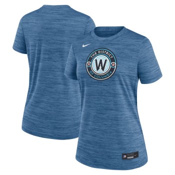 Women's Washington Nationals Nike Blue 2025 City Connect Authentic Collection Velocity Performance T-Shirt Women's Washington Nationals Nike Blue 2025 City Connect Authentic Collection Velocity Performance T-Shirt