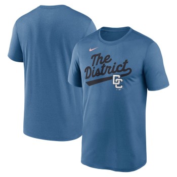 Men's Washington Nationals Nike Blue 2025 City Connect Fuse Script Team Phrase Performance T-Shirt Men's Washington Nationals Nike Blue 2025 City Connect Fuse Script Team Phrase Performance T-Shirt