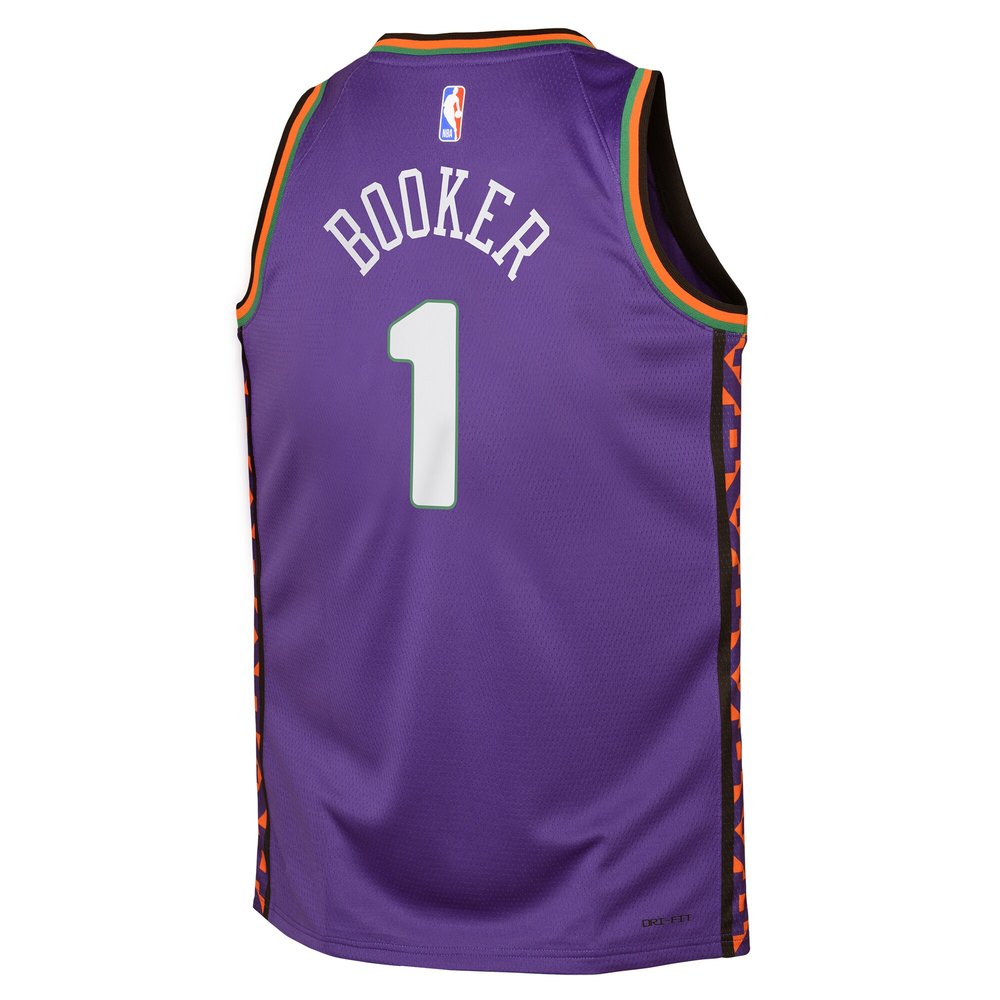 Youth Phoenix Suns Devin Booker Purple 2024/25 Swingman Player Jersey - City Edition