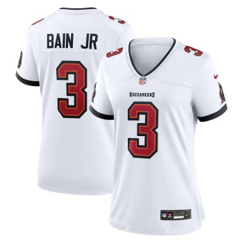 Women's Tampa Bay Buccaneers #3 Rueben Bain Jr. Nike White 2026 NFL Draft Game Jersey Women's Tampa Bay Buccaneers #3 Rueben Bain Jr. Nike White 2026 NFL Draft Game Jersey