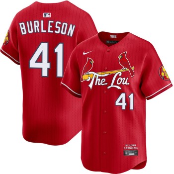 Men's St. Louis Cardinals #41 Alec Burleson Red Home Limited Jersey Men's St. Louis Cardinals #41 Alec Burleson Red Home Limited Jersey