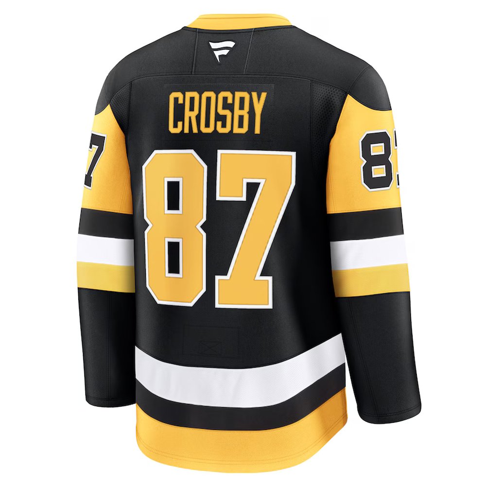 Men's Pittsburgh Penguins #87 Sidney Crosby Black Home Premium Jersey Men's Pittsburgh Penguins #87 Sidney Crosby Black Home Premium Jersey