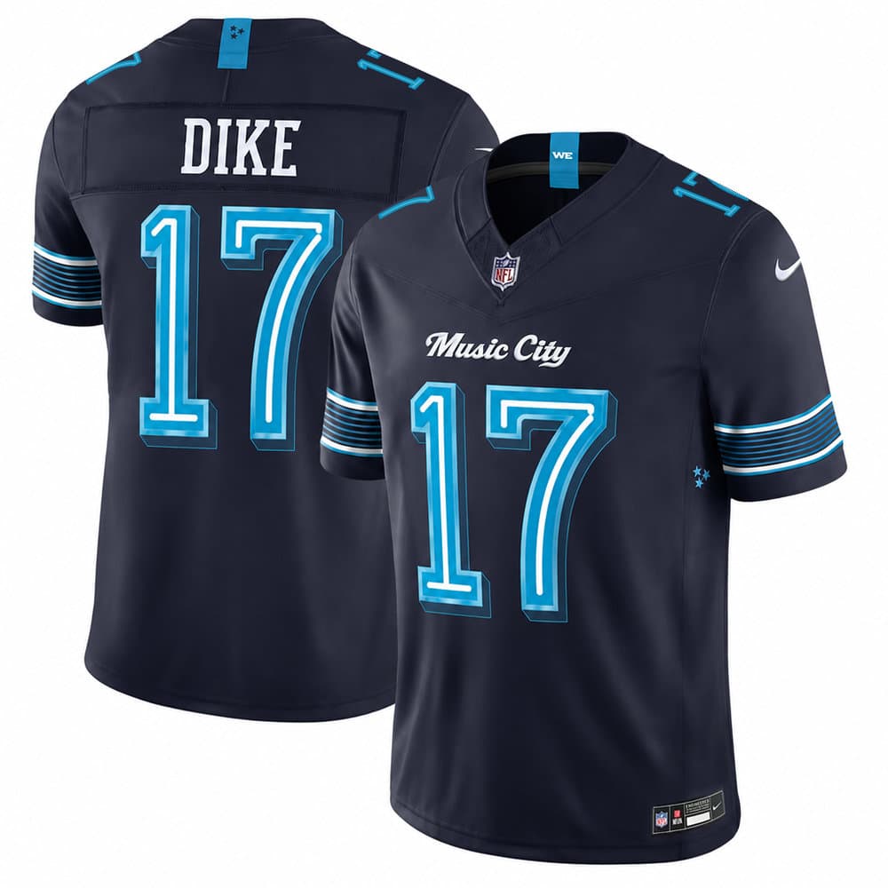 Youth Tennessee Titans #17 Chimere Dike Navy 2026 Rivalries Collection Vapor F.U.S.E. Limited Jersey Youth Tennessee Titans #17 Chimere Dike Navy 2026 Rivalries Collection Vapor F.U.S.E. Limited Jersey