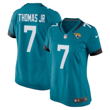 Women's Jacksonville Jaguars #7 Brian Thomas Jr. Nike Teal Game Jersey Women's Jacksonville Jaguars #7 Brian Thomas Jr. Nike Teal Game Jersey