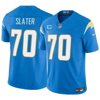 Men's Los Angeles Chargers #70 Rashawn Slater Blue 2026 2-Star C Patch Vapor F.U.S.E. Limited Jersey Men's Los Angeles Chargers #70 Rashawn Slater Blue 2026 2-Star C Patch Vapor F.U.S.E. Limited Jersey