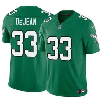 Youth Philadelphia Eagles #33 Cooper DeJean Green 2024 Draft F.U.S.E Vapor Untouchable Throwback Limited Stitched Football Jersey Youth Philadelphia Eagles #33 Cooper DeJean Green 2024 Draft F.U.S.E Vapor Untouchable Throwback Limited Stitched Football Jersey