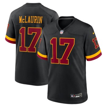 Men's Washington Commanders #17 Terry McLaurin Black Hail Raiser Alternate Game Jersey Men's Washington Commanders #17 Terry McLaurin Black Hail Raiser Alternate Game Jersey