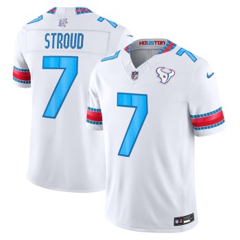 Men's Houston Texans #7 C.J. Stroud White 2026 Rivalries Collection Vapor F.U.S.E. Limited Jersey