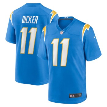 Men's Los Angeles Chargers #11 Cameron Dicker Powder Blue Game Jersey Men's Los Angeles Chargers #11 Cameron Dicker Powder Blue Game Jersey