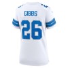 Women's Detroit Lions #26 Jahmyr Gibbs White Game Jersey