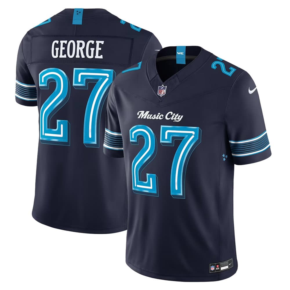 Men's Tennessee Titans #27 Eddie George Navy 2026 Rivalries Collection Vapor F.U.S.E. Limited Jersey Men's Tennessee Titans #27 Eddie George Navy 2026 Rivalries Collection Vapor F.U.S.E. Limited Jersey
