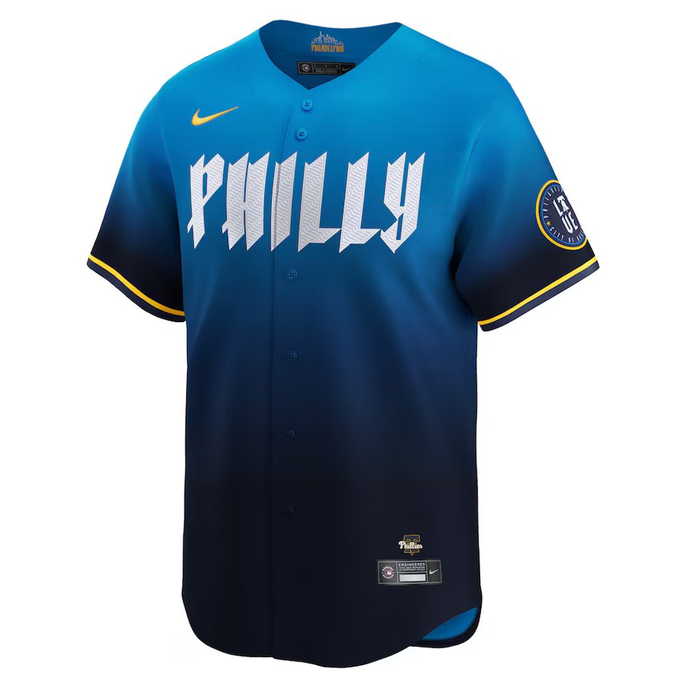 Men's Philadelphia Phillies #45 Zack Wheeler Nike Blue 2024 City Connect Limited Player Jersey Men's Philadelphia Phillies #45 Zack Wheeler Nike Blue 2024 City Connect Limited Player Jersey