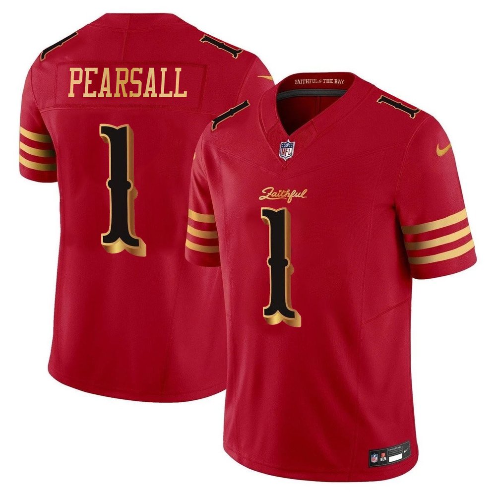 Youth San Francisco 49ers #1 Ricky Pearsall Red Rivalries Collection F.U.S.E. Vapor Limited Stitched Jersey Youth San Francisco 49ers #1 Ricky Pearsall Red Rivalries Collection F.U.S.E. Vapor Limited Stitched Jersey