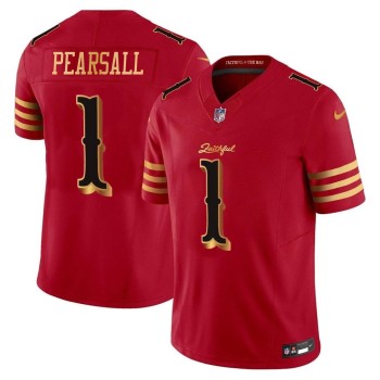 Youth San Francisco 49ers #1 Ricky Pearsall Red Rivalries Collection F.U.S.E. Vapor Limited Stitched Jersey Youth San Francisco 49ers #1 Ricky Pearsall Red Rivalries Collection F.U.S.E. Vapor Limited Stitched Jersey