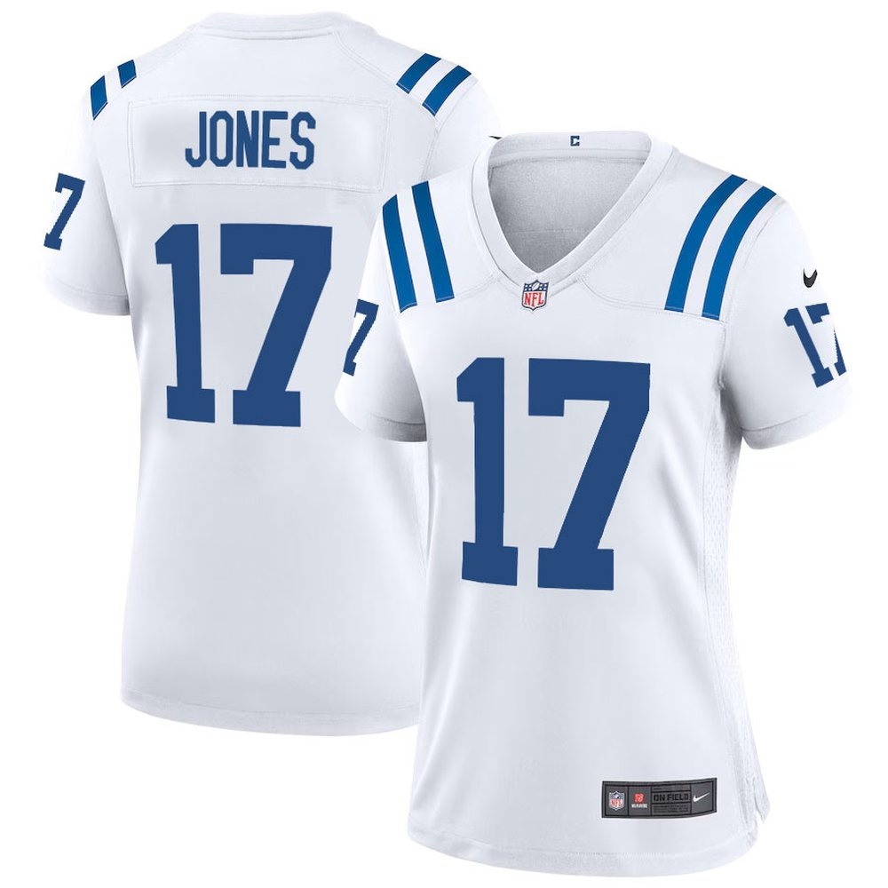 Women's Indianapolis Colts #17 Daniel Jones White Game Jersey Women's Indianapolis Colts #17 Daniel Jones White Game Jersey