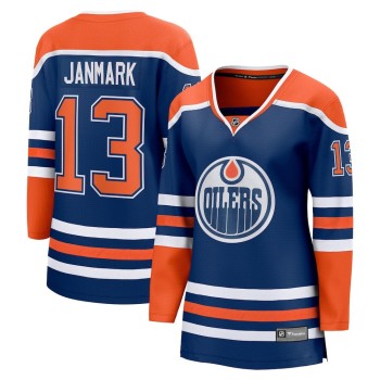 Women's Edmonton Oilers #13 Mattias Janmark Royal Home Player Jersey Women's Edmonton Oilers #13 Mattias Janmark Royal Home Player Jersey