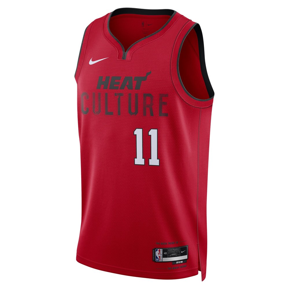 Unisex Miami Heat Jaime Jaquez Jr. Red 2024/25 Swingman Player Jersey - City Edition