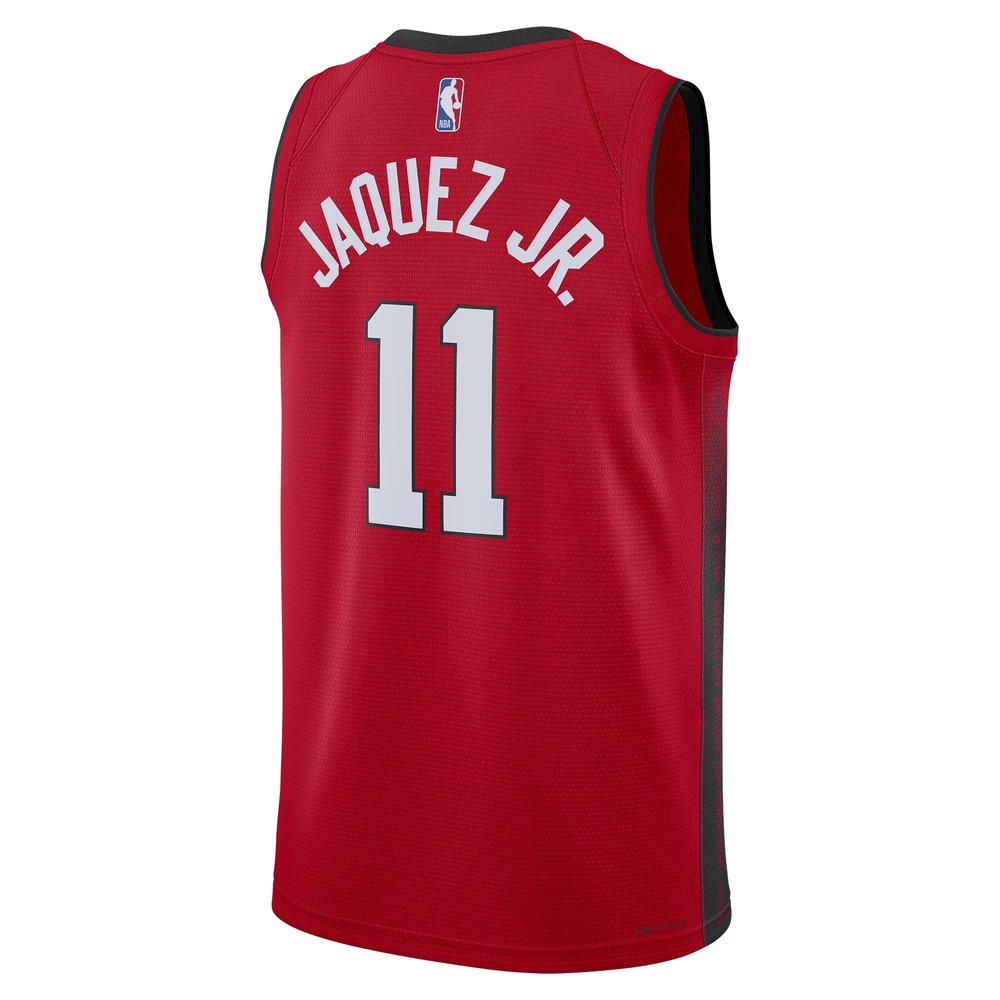 Unisex Miami Heat Jaime Jaquez Jr. Red 2024/25 Swingman Player Jersey - City Edition