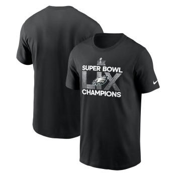 Men's Philadelphia Eagles Black Super Bowl LIX Champions Supplemental T-Shirt Men's Philadelphia Eagles Black Super Bowl LIX Champions Supplemental T-Shirt