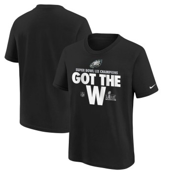 Youth Philadelphia Eagles  Black Super Bowl LIX Champions Parade T-Shirt Youth Philadelphia Eagles  Black Super Bowl LIX Champions Parade T-Shirt