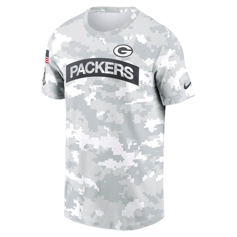 Men's Green Bay Packers Arctic Camo 2024 Salute To Service Performance T-Shirt