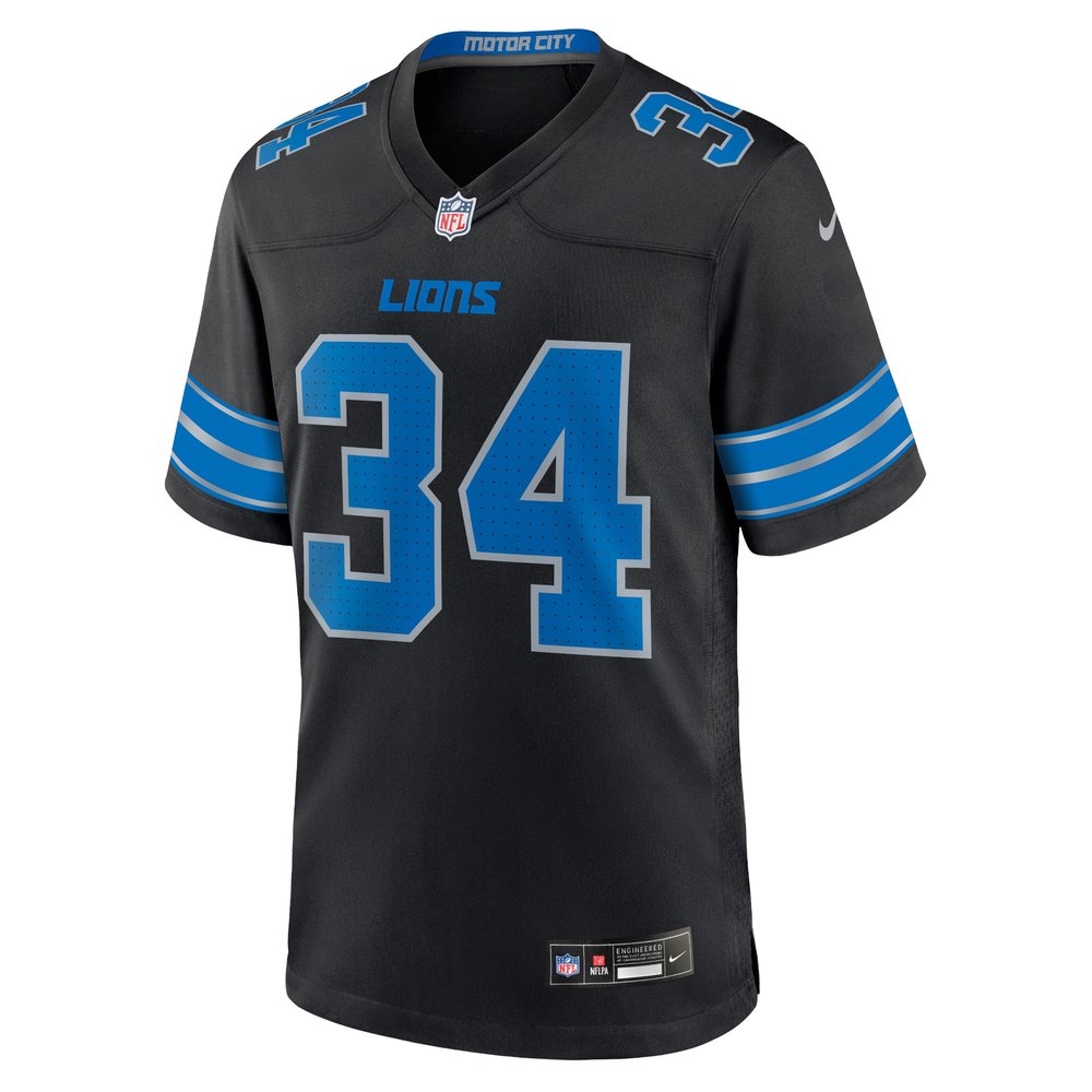 Men's Detroit Lions Alex Anzalone Black 2nd Alternate Game Jersey Men's Detroit Lions Alex Anzalone Black 2nd Alternate Game Jersey