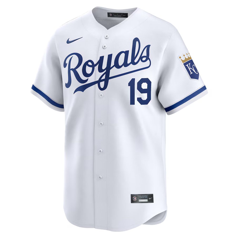 Men's Kansas City Royals #19 Michael Massey Nike White Home Limited Player Jersey Men's Kansas City Royals #19 Michael Massey Nike White Home Limited Player Jersey