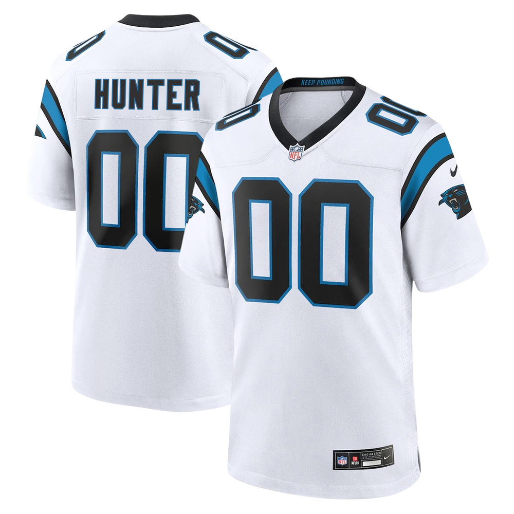 Men's Carolina Panthers Lee Hunter White 2026 NFL Draft Game Jersey Men's Carolina Panthers Lee Hunter White 2026 NFL Draft Game Jersey
