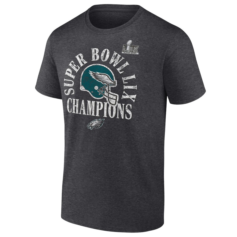 Men's Philadelphia Eagles Heather Charcoal Super Bowl LIX Champions Ring Season T-Shirt Men's Philadelphia Eagles Heather Charcoal Super Bowl LIX Champions Ring Season T-Shirt