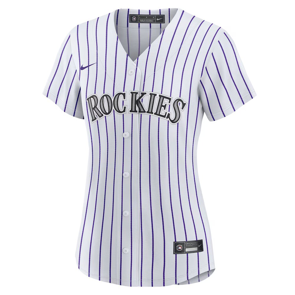 Women's Colorado Rockies #9 Brenton Doyle Nike White Home Replica Jersey