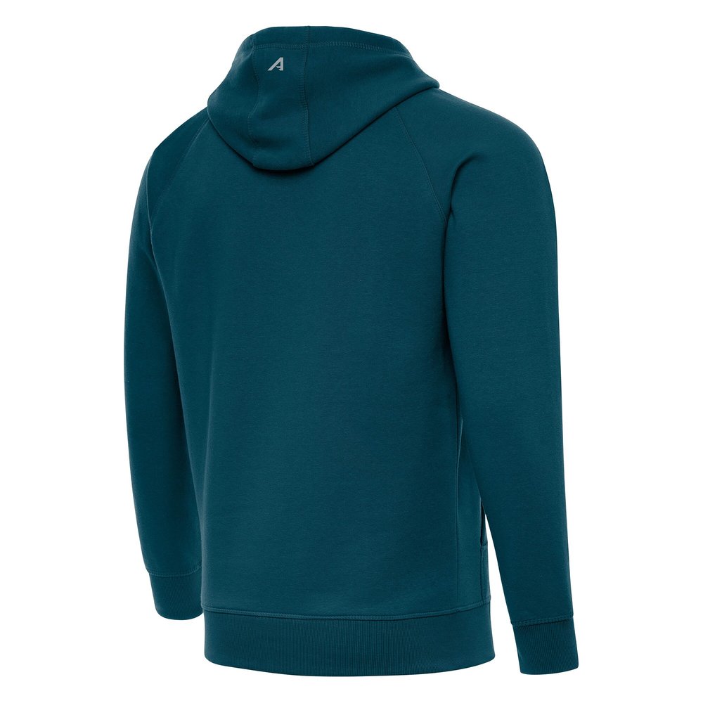 Men's Philadelphia Eagles Antigua Midnight Green Super Bowl LIX Champions Victory Pullover Hoodie Men's Philadelphia Eagles Antigua Midnight Green Super Bowl LIX Champions Victory Pullover Hoodie