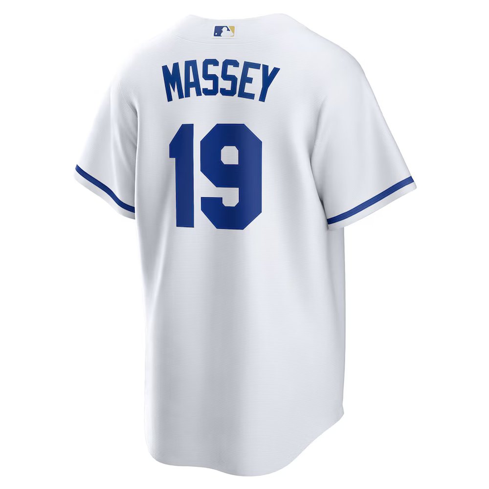 Men's Kansas City Royals #19 Michael Massey Nike White Home Replica Jersey Men's Kansas City Royals #19 Michael Massey Nike White Home Replica Jersey