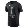 Men's Philadelphia Eagles Black Super Bowl LIX Champions Lombardi Trophy T-Shirt