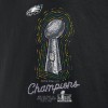 Men's Philadelphia Eagles Black Super Bowl LIX Champions Lombardi Trophy T-Shirt